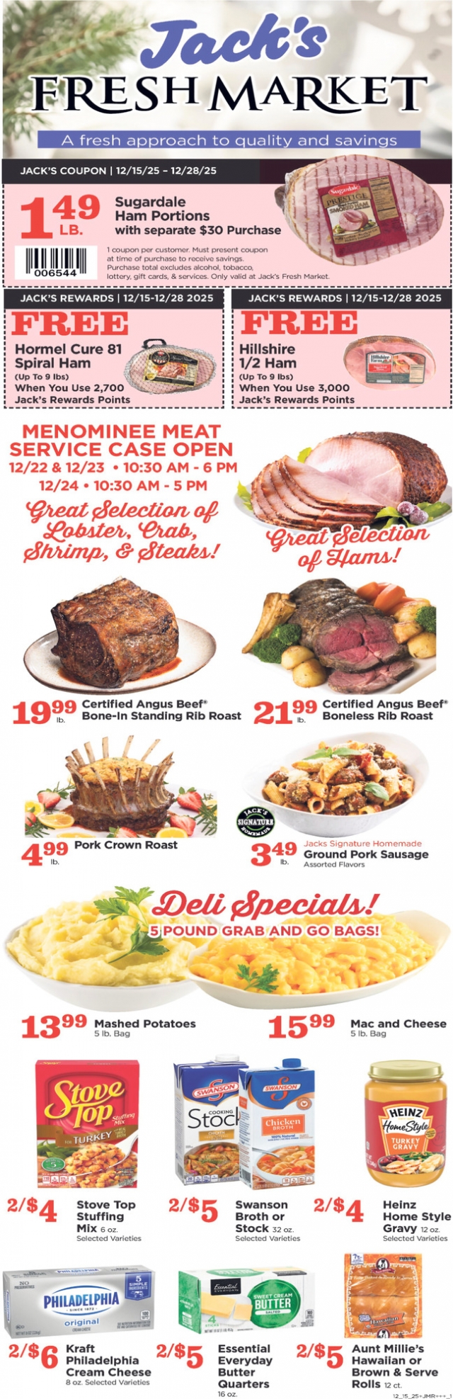 A Fresh Approach to Quality and Savings, Jack's Fresh Market, Menominee, MI