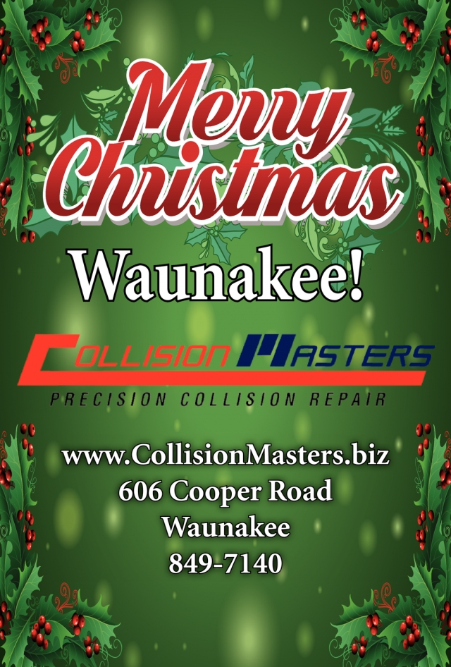 Merry Christmmas, Collision Masters, Waunakee, WI