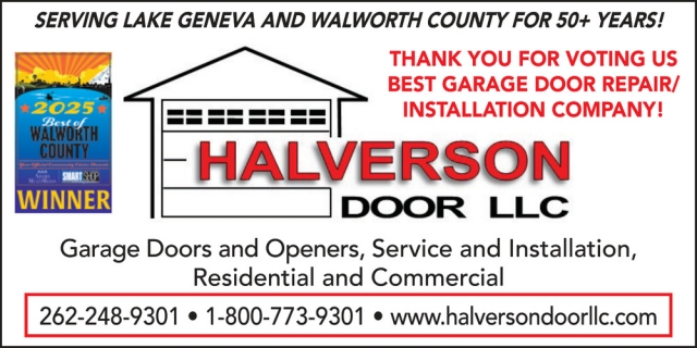 Garage Doors and Openers, Halverson Door, LLC