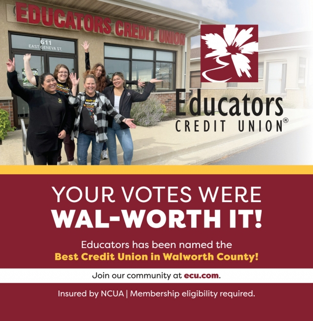 Your Vote Were Wal-Worth It!, Educators Credit Union, Kenosha, WI