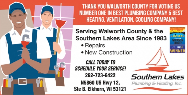 Plumbing & Heating Services, Southern Lakes Plumbing & Heating, Inc, Elkhorn, WI