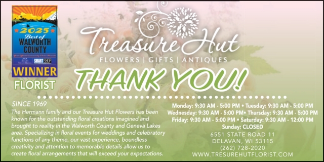 Best Florist, Treasure Hut, Delavan, WI