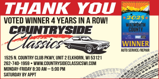 Auto Service/Repair, Countryside Classics, Elkhorn, WI