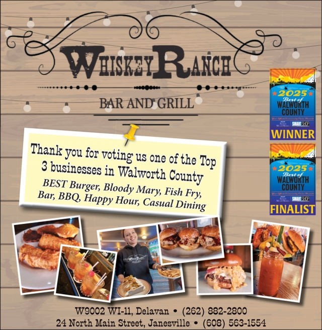 Best Burger, Whiskey Ranch Bar & Grill, Janesville, WI