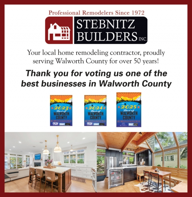 Professional Remodelers Since 1972, Stebnitz Builders, Elkhorn, WI