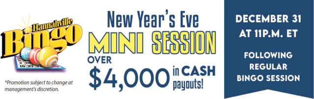 New Year's Eve Mini Session, Island Resort & Casino, Harris, MI