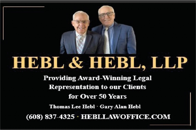 Providing Award-Winning Legal Representation to Our Clients, Hebl & Hebl LLP, Sun Prairie, WI