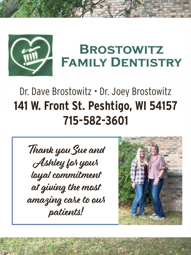 Dental Services, Brostowitz Family Dentistry, Peshtigo, WI