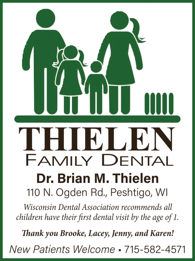 Dental Services, Thielen Family Dental, Peshtigo, WI