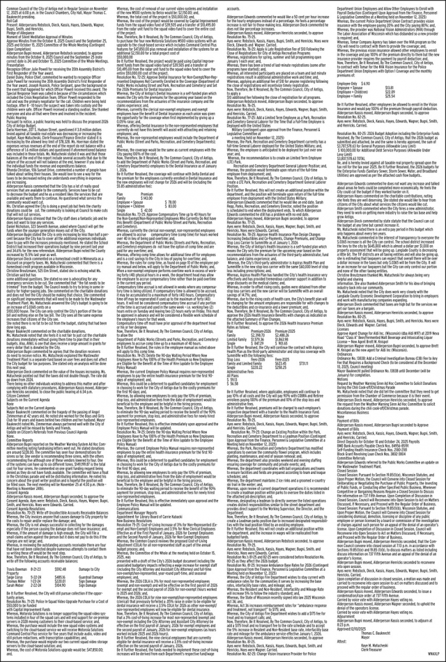 Notice, City of Antigo, Antigo, WI