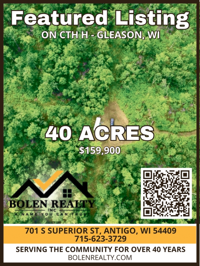 Featured Listing, Bolen Realty, Antigo, WI