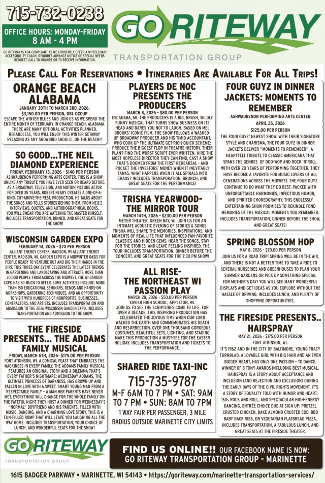 Transportation Group, GO Riteway Transportation Group, Oak Creek, WI