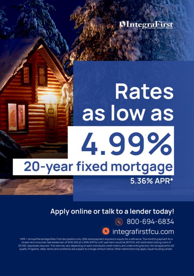 Rates as Low as 4.99% , IntegraFirst Federal Credit Union, Powers, MI