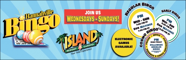 Regular Bingo, Island Resort & Casino, Harris, MI