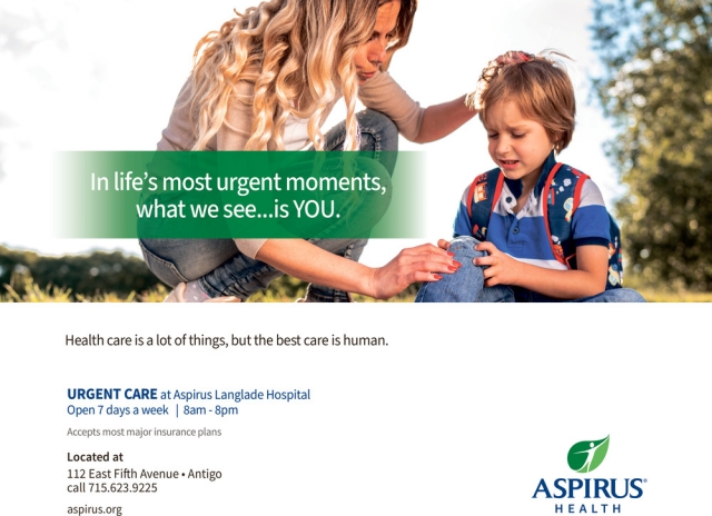 Urgent Care, Aspirus Health, Wausau, WI