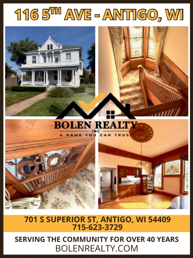 Let's Work Together!, Bolen Realty, Antigo, WI