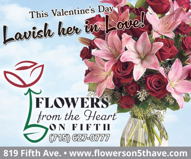 This Valentine's Day Lavish Her In Love!, Flowers From the Heart of Fifth, Antigo, WI