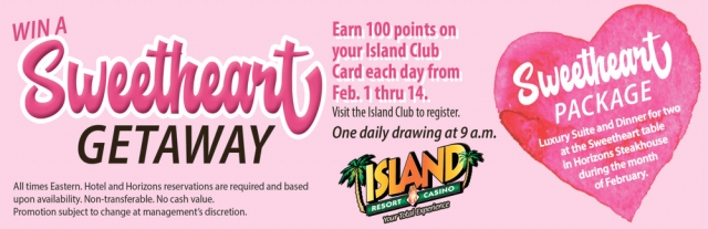 Sweetheart Getaway, Island Resort & Casino, Harris, MI