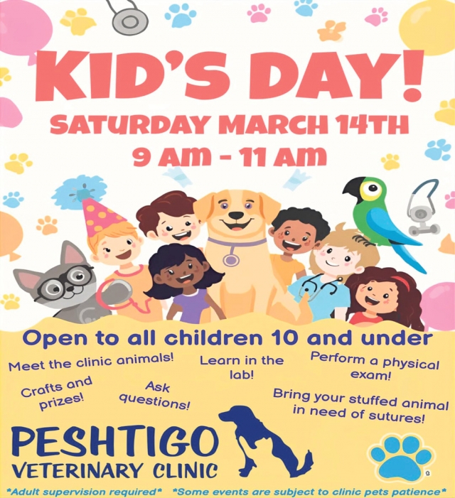 Kid's Day, Peshtigo Veterinary Clinic, Peshtigo, WI