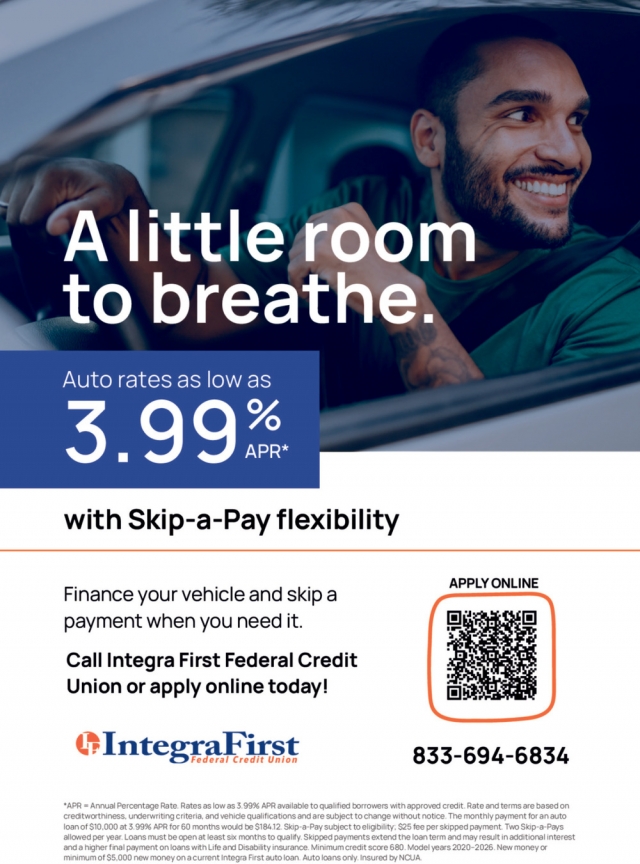 A Little Room to Breathe., IntegraFirst Federal Credit Union, Powers, MI