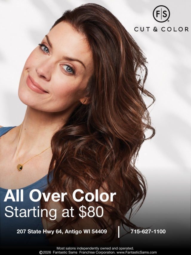 All Over Color Starting at $80, Fantastic Sam's - Antigo, Antigo, WI