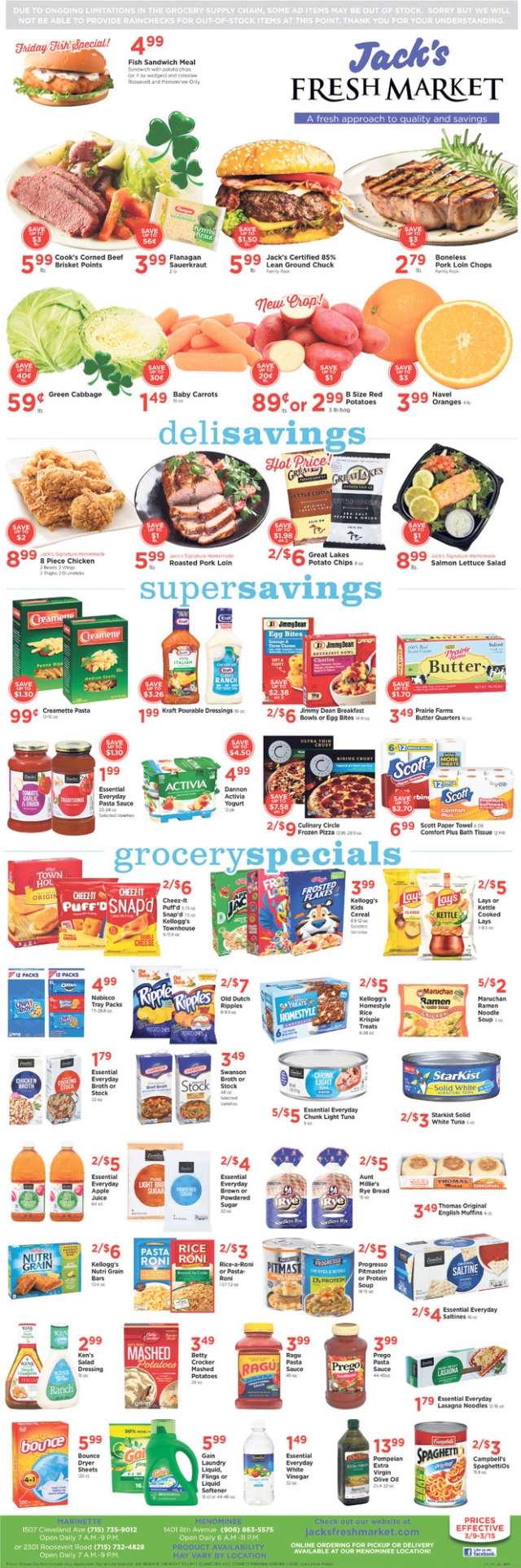 Fresh Market, Jack's Fresh Market, Menominee, MI