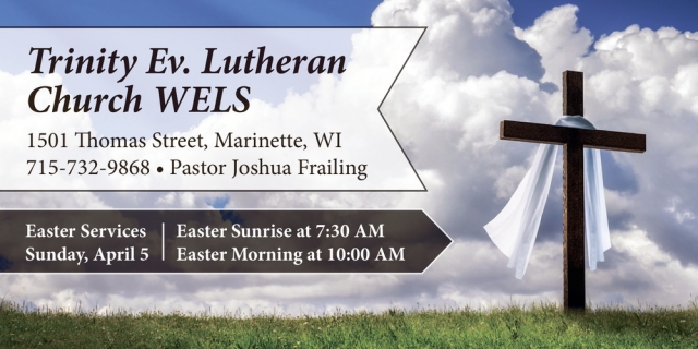 Easter Services, Trinity Ev. Lutheran Church - Marinette