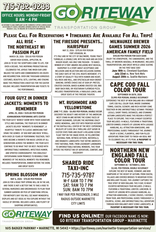 Transportation Group, GO Riteway Transportation Group, Oak Creek, WI