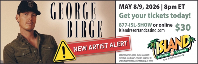 Get Your Tickets Today!, Island Resort & Casino, Harris, MI