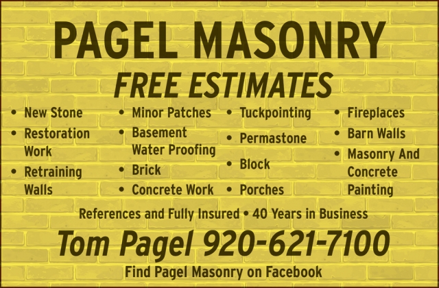 Historical Restoration, Pagel Masonry, Green Bay, WI
