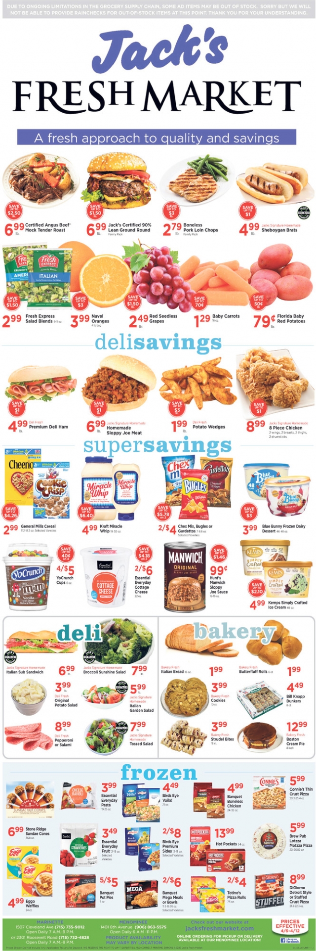 Happy Easter, Jack's Fresh Market, Menominee, MI