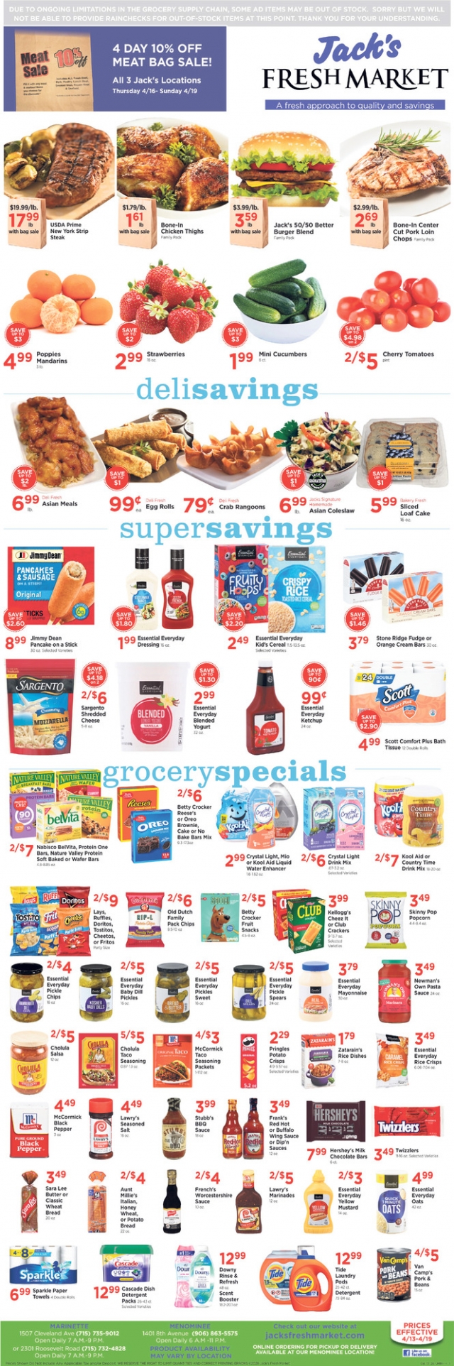 Fresh Market, Jack's Fresh Market, Menominee, MI