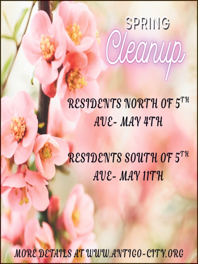 Spring Cleanup, City of Antigo, Antigo, WI