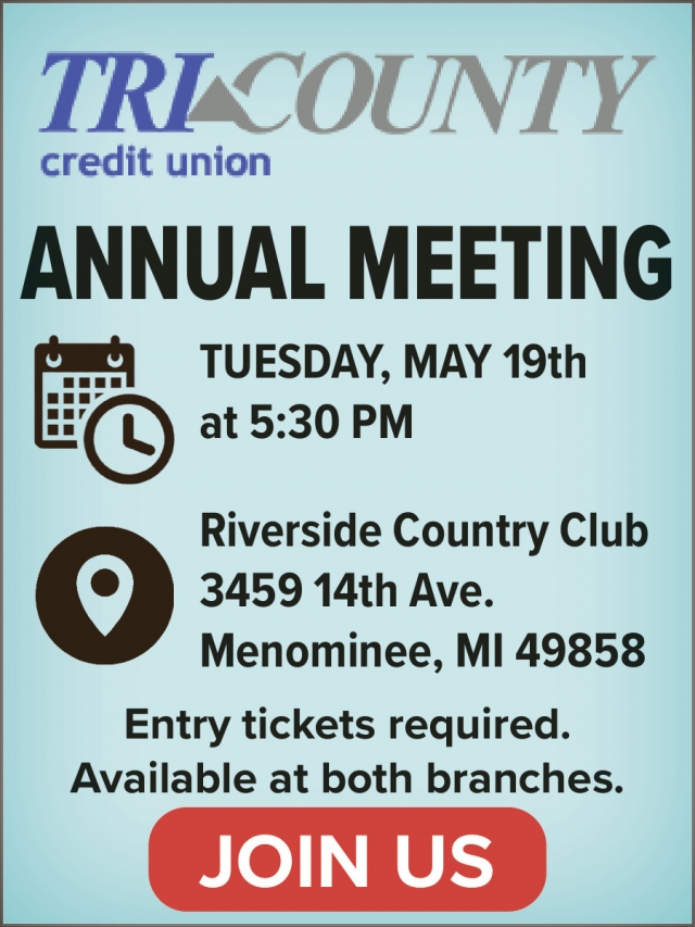 Annual Meeting, Tri-County Credit Union Annual Meeting (May 19, 2026)
