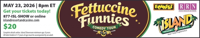Fettuccine Funnies, Island Resort & Casino, Harris, MI