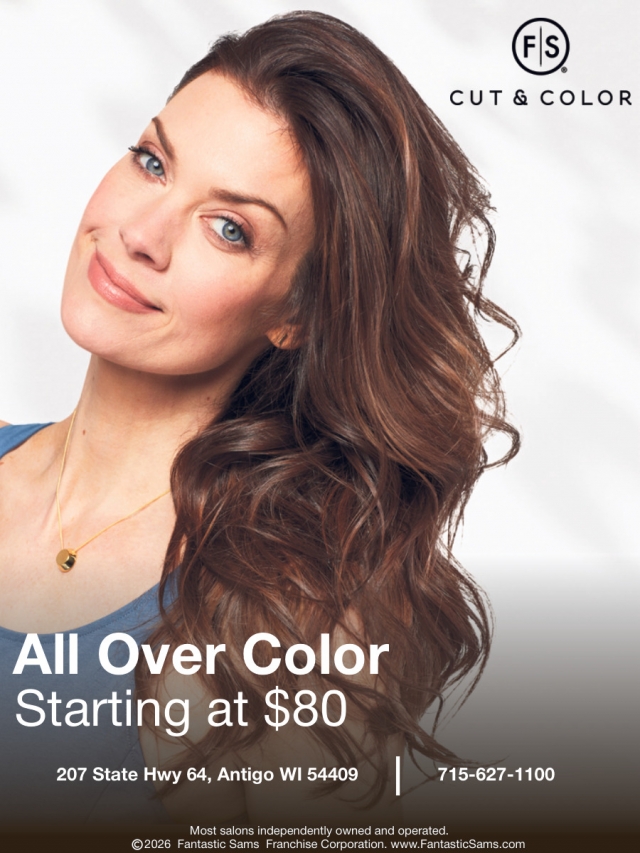 All Over Color Starting at $80, Fantastic Sam's - Antigo, Antigo, WI
