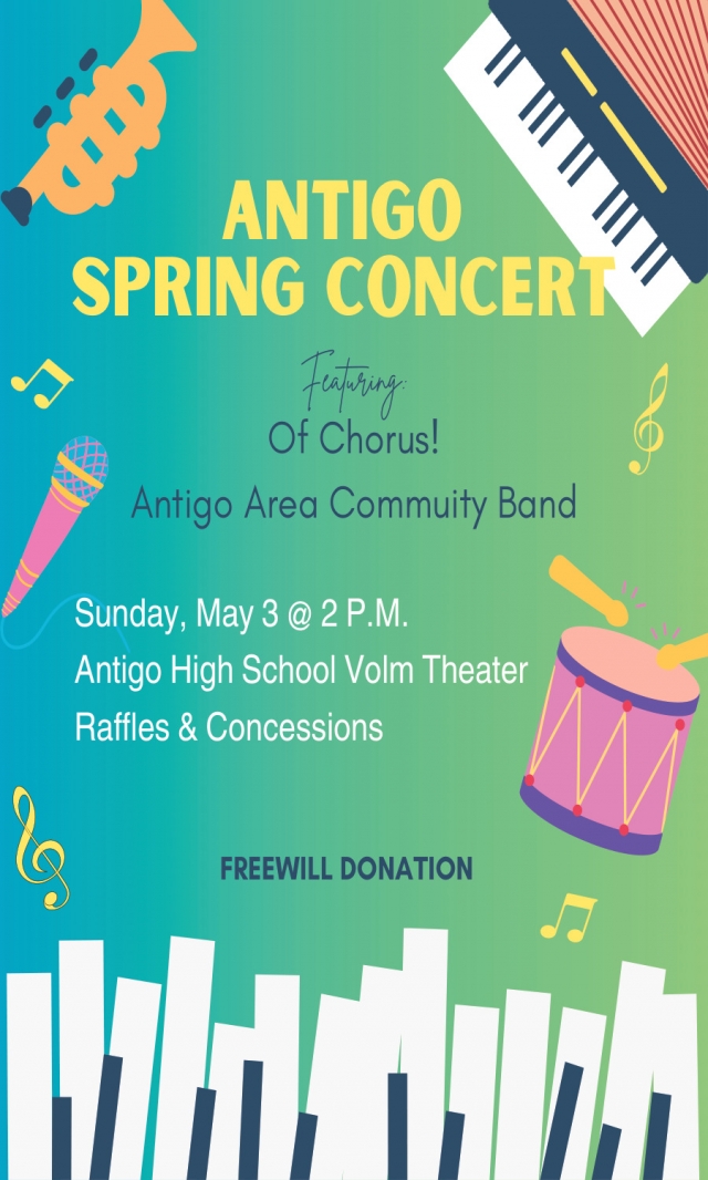 Spring Concert, Antigo Spring Concert (May 3, 2026)