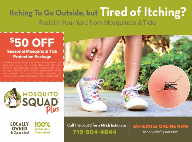 $50 OFF Seasonal Mosquito & Tick Protection Package, Mosquito Squad Antigo