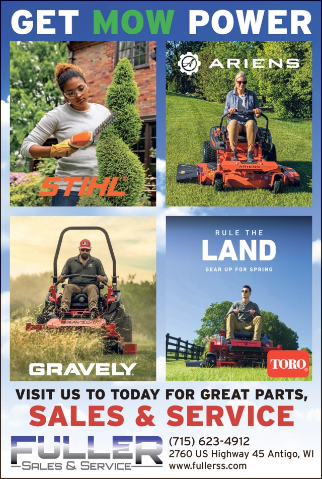 Get Mow Power, Fuller Sales & Service, Antigo, WI