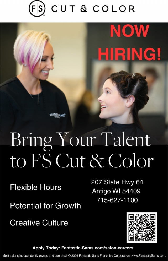 Now Hiring!, Fantastic Sam's - Antigo, Antigo, WI