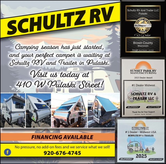 Camper Sale, Schultz RV, Pulaski, WI