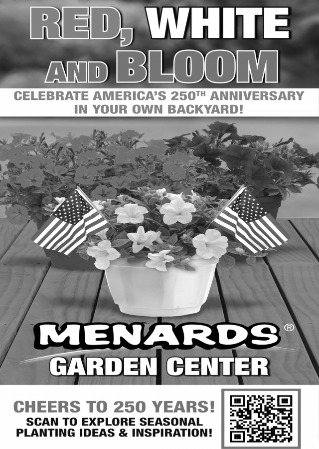 Red, White and Bloom, Menards, Baraboo, WI