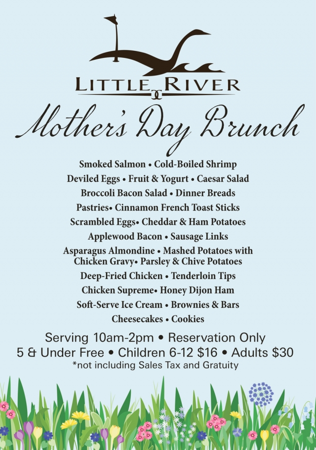 Mother's Day Brunch, Little River Country Club, Marinette, WI
