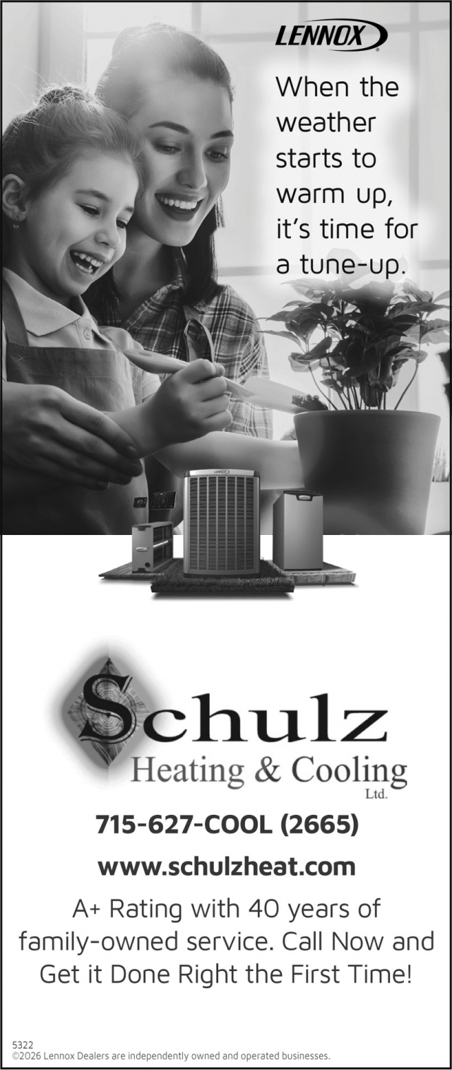 Heating & Cooling Services, Schulz Heating & Cooling, Antigo, WI
