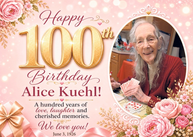 Happy 100th Birthday, Happy Birthday, Sun Prairie, WI