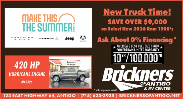 New Trucks Time!, Brickners of Antigo, Antigo, WI
