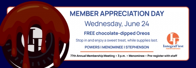 Member Appreciation Day, IntegraFirst Federal Credit Union, Powers, MI