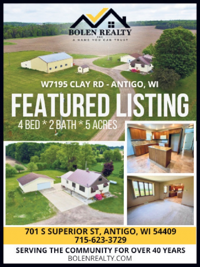 Featured Listings, Bolen Realty, Antigo, WI