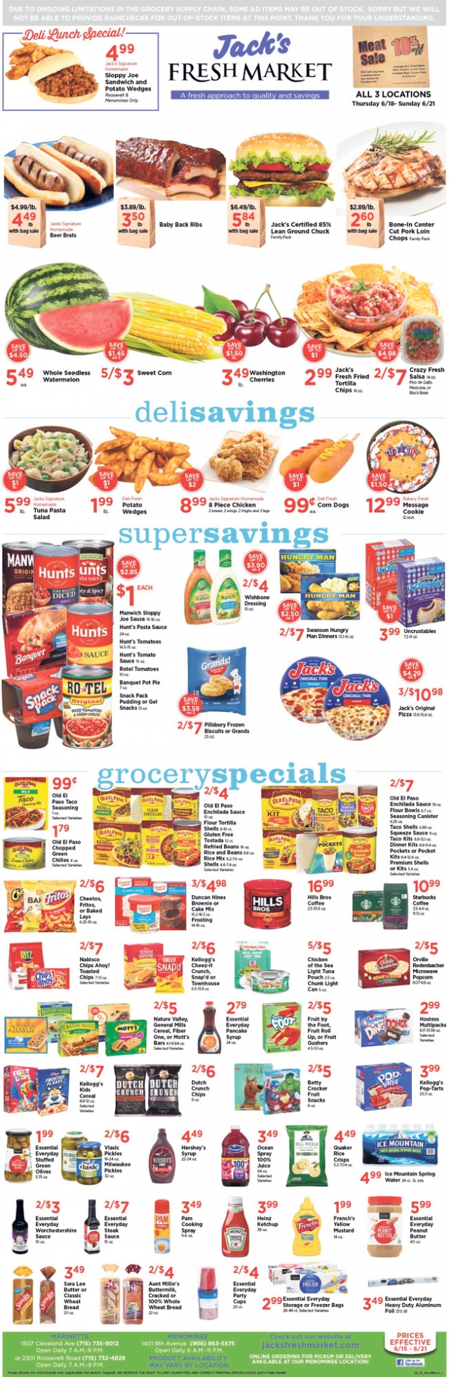 A Fresh Approach to Quality and Savings, Jack's Fresh Market, Menominee, MI