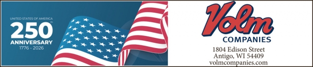 United States Of America 250th Anniversary, Volm Companies, Inc. - Antigo, Antigo, WI